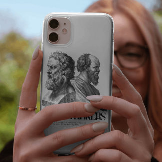 Filosofie Art Print - Plato en Socrates Case-Mate iPhone Case