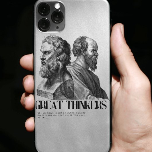 Filosofie Art Print - Plato en Socrates Case-Mate iPhone Case