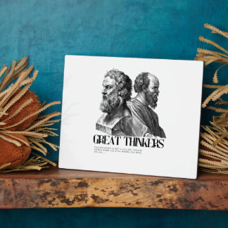 Filosofie Art Print - Plato en Socrates Fotoplaat