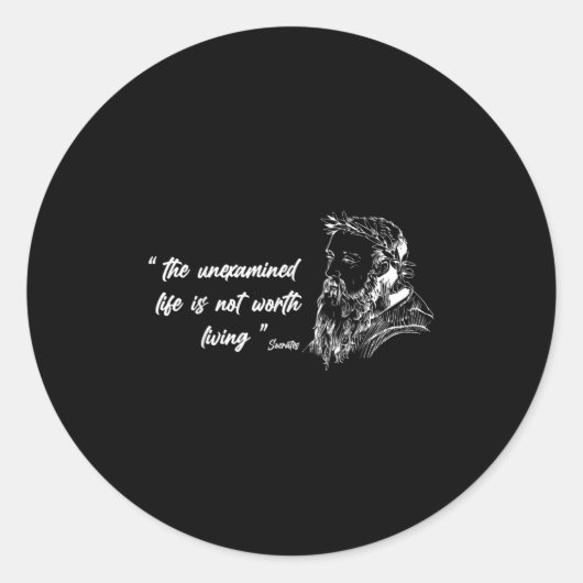 Filosofie, beroemde iconen Filosofie Quotes, meest Ronde Sticker (Voorkant)