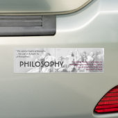 Filosofie Bumpersticker (Op auto)