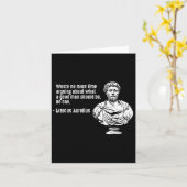 Filosofie citeert leraar stoïcisme Marcus Aurelius Kaart (Gele Bloem)