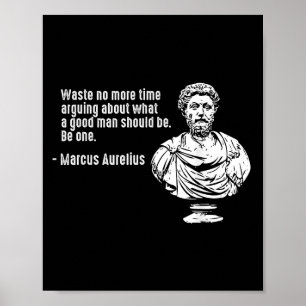Filosofie citeert leraar stoïcisme Marcus Aurelius Poster