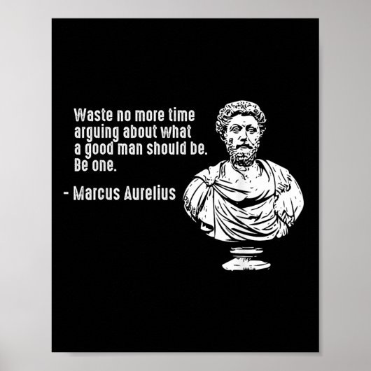 Filosofie citeert leraar stoïcisme Marcus Aurelius Poster (Voorkant)