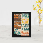 Filosofie citeert Poster - Tijdloze Wijsheid van G Kaart (Gele Bloem)