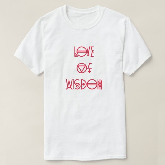 Filosofie - De liefde van de wijsheid T-shirt (Design voorkant)