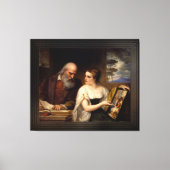 Filosofie en Christelijke kunst van Daniel Hunting Canvas Afdruk (Voorkant)