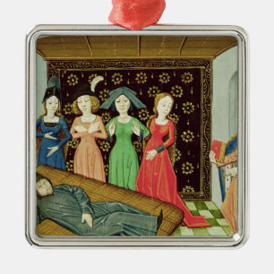 Filosofie en de Muses Metalen Ornament