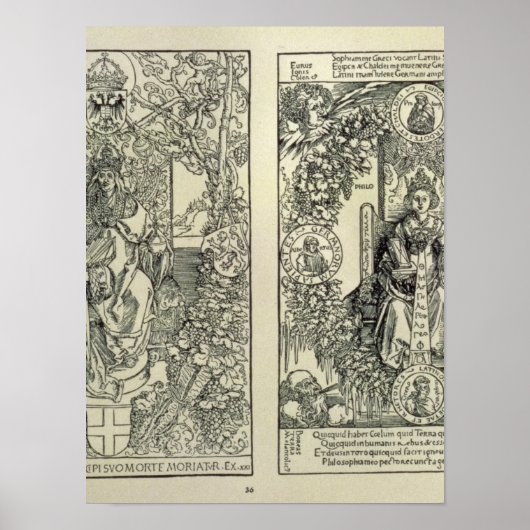 Filosofie en keizer van Habsburg Poster (Voorkant)