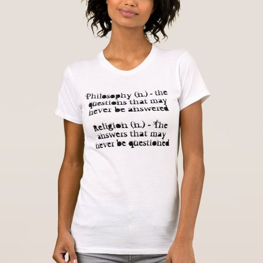 Filosofie en religie t-shirt (Voorkant)
