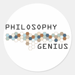 Filosofie Genius Ronde Sticker