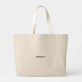 Filosofie Grote Tote Bag (Achterkant)