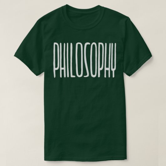 Filosofie handgeschreven lettertype t-shirt (Design voorkant)