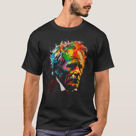 Filosofie merk Arthur Schopenhauer T-shirt (Voorkant)