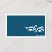 FILOSOFIE Minimalistisch Visitekaartje MIDI (Achterkant)