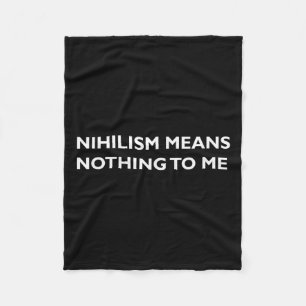 Filosofie, Nihilisme, Grappig, Filosoof T-Shirt Fleece Deken