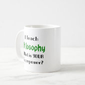 filosofie onderwijzen koffiemok (Voorkant links)