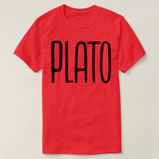 Filosofie Plato Filosoof 1 T-shirt (Design voorkant)