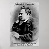 Filosofie Posters Friedrich Nietzsche Great Minds (Voorkant)