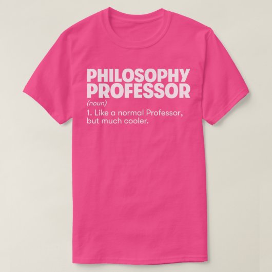 Filosofie-professor1 T-shirt (Design voorkant)