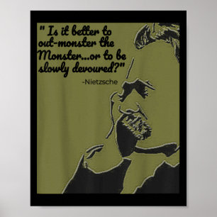 Filosofie Quote Shirt, Nietzsche Quote Shirt Poster