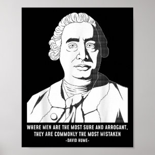 Filosofie Quote Skepticus David Hume Poster