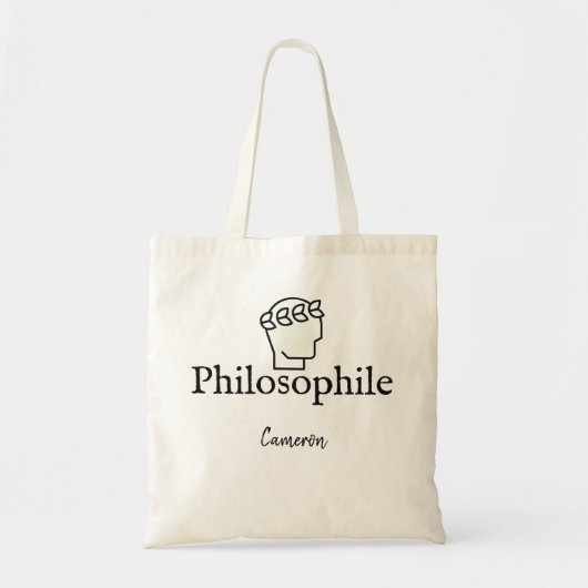 Filosofie Schattige Nerdy Filosofie Student Gift Tote Bag (Voorkant)