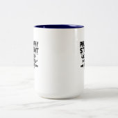 Filosofie Student geen Slaap Geen Geld Geen Leven Tweekleurige Koffiemok (Center)