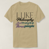 filosofie t-shirt (Design voorkant)