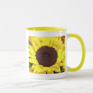 Filosofie van een zonnebloem mok