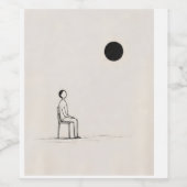 Filosofie wijn etiket (Enkel label)