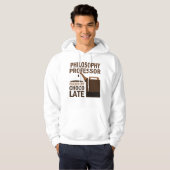 Filosofieprofessor (Funny) Chocolate Hoodie (Voorkant volledig)