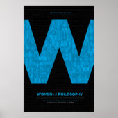 Filosofievrouwen - blauw poster (Voorkant)