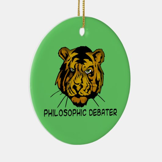 Filosofisch debat keramisch ornament (Rechts)