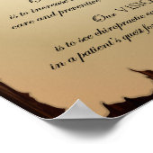 Filosofisch Doelstelling Mission Vision Poster (Hoek)