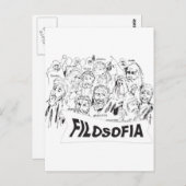 FILOSOFOS platao aristoteles euclides sócrates Briefkaart (Voorkant / Achterkant)