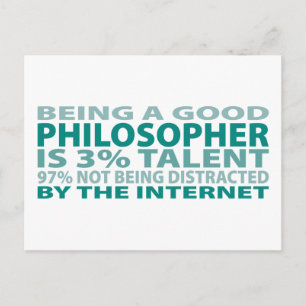 Filosoof 3% Talent Briefkaart
