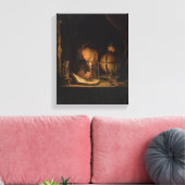 Filosoof Alchemist in het laboratorium Canvas Afdruk (Insitu (Woonkamer))