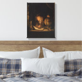 Filosoof Alchemist in het laboratorium Canvas Afdruk (Insitu (Slaapkamer))