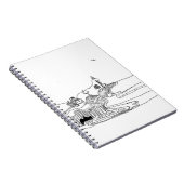 filosoof, dichter, schrijver, kunstenaar, gedachte notitieboek (Rechterzijde)