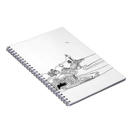 filosoof, dichter, schrijver, kunstenaar, gedachte notitieboek (Rechterzijde)