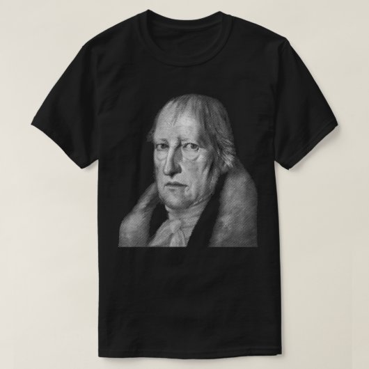 filosoof Hegel portret T-shirt (Design voorkant)