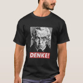 Filosoof Immanuel Kant Denke Think Sapere Aude T-shirt (Voorkant)