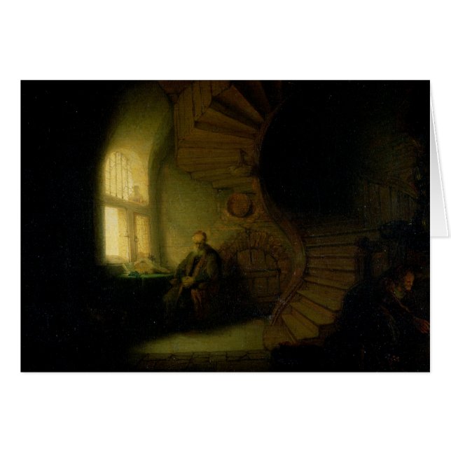 Filosoof in Meditation, 1632 (Voorkant Horizontaal)