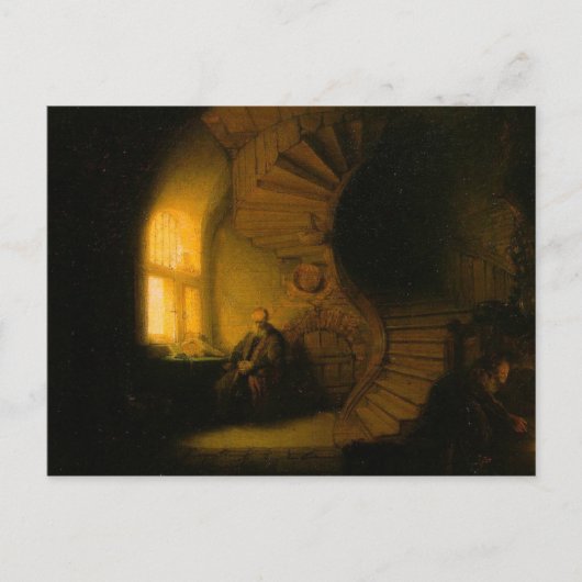 Filosoof in Meditation Briefkaart (Voorkant)