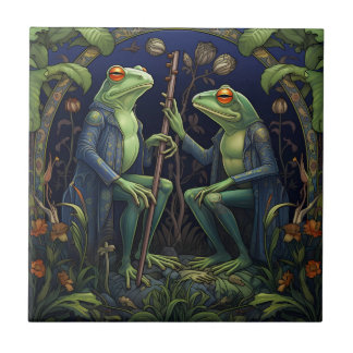 Filosoof King Frogs Tegel (Swamp Collectie) Tegeltje