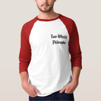 Filosoof met twee wielen t-shirt