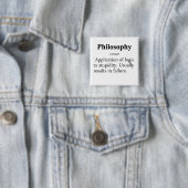 Filosophy Definition Vierkante Button 5,1 Cm (In situ)