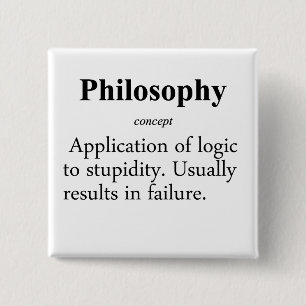 Filosophy Definition Vierkante Button 5,1 Cm