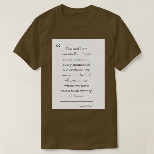 Filosophy Quote Deepak 1 T-shirt (Design voorkant)